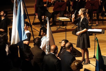 Durante la jornada actuó el