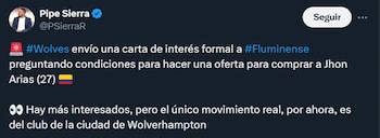 Jhon Arias podría partir al