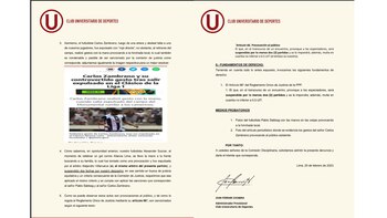 Denuncia de Universitario contra Sabbag