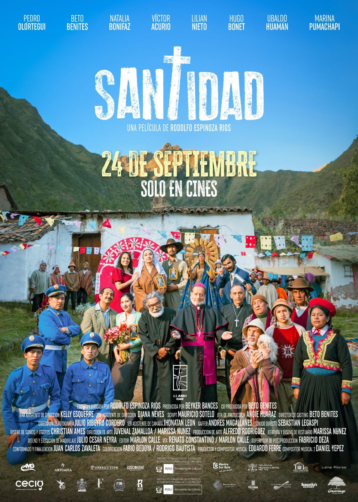 La película peruana 'Santidad' llegará a los cines de todo el Perú el 24 de setiembre de 2026.