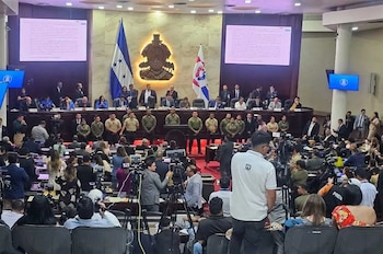 El proceso legislativo provocó protestas por parte de la bancada de Libre y acusaciones cruzadas entre partidos, intensificando la polarización política en Honduras. (Foto: Cortesía)