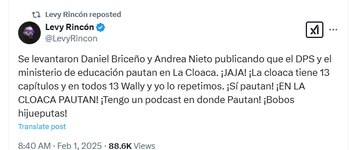 Levy Rincón respondió a las