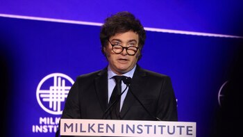 Javier Milei habló en Los