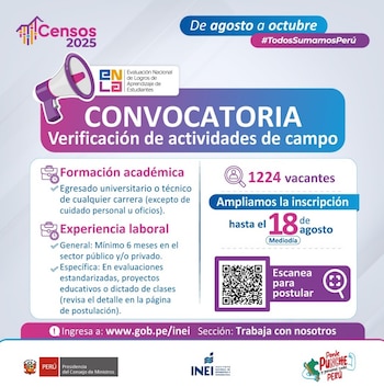 La convocatoria está dirigida a