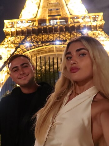 Martita junto a su amigo