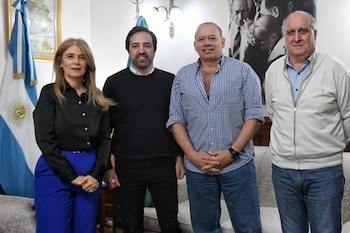 Verónica Magario con Sergio Berni