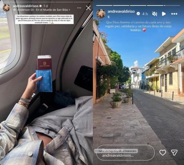 Una serie de publicaciones de Andrea Valdiri incrementaron los rumores de rupturo con Sepúlveda - crédito @andreavaldirisos/Instagram