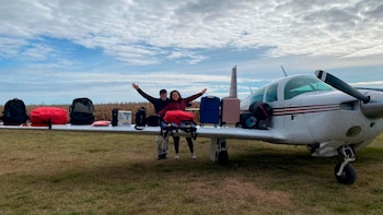 Con todo listo para partir,