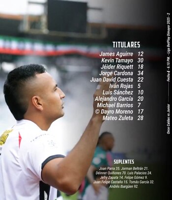 Esta es la formación del