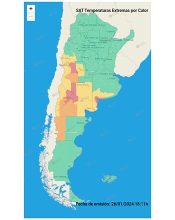 Varias provincias sufrirán la ola