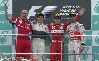 Podio del GP de Malasia