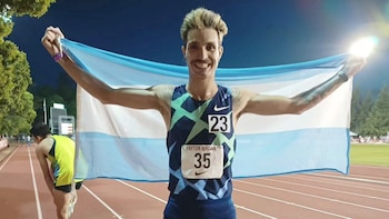 El atleta Federico Bruno dio