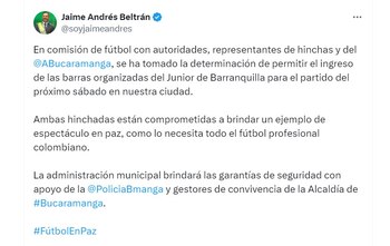 El juego entre Bucaramanga y