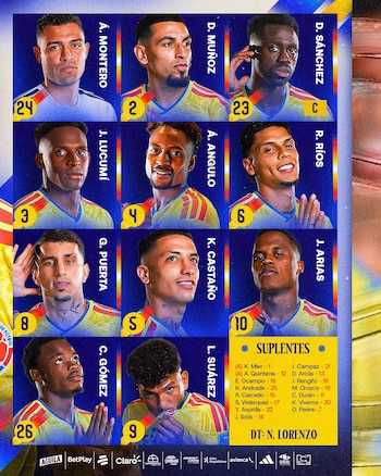 - crédito @fcfseleccioncol/X