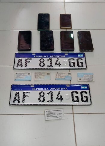 Lo secuestrado al sospechoso preso