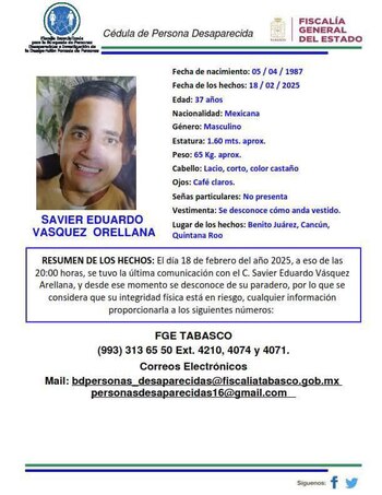 (Facebook/Comisión de Búsqueda Quintana Roo)