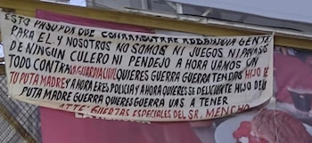 El CJNG desplegó una manta