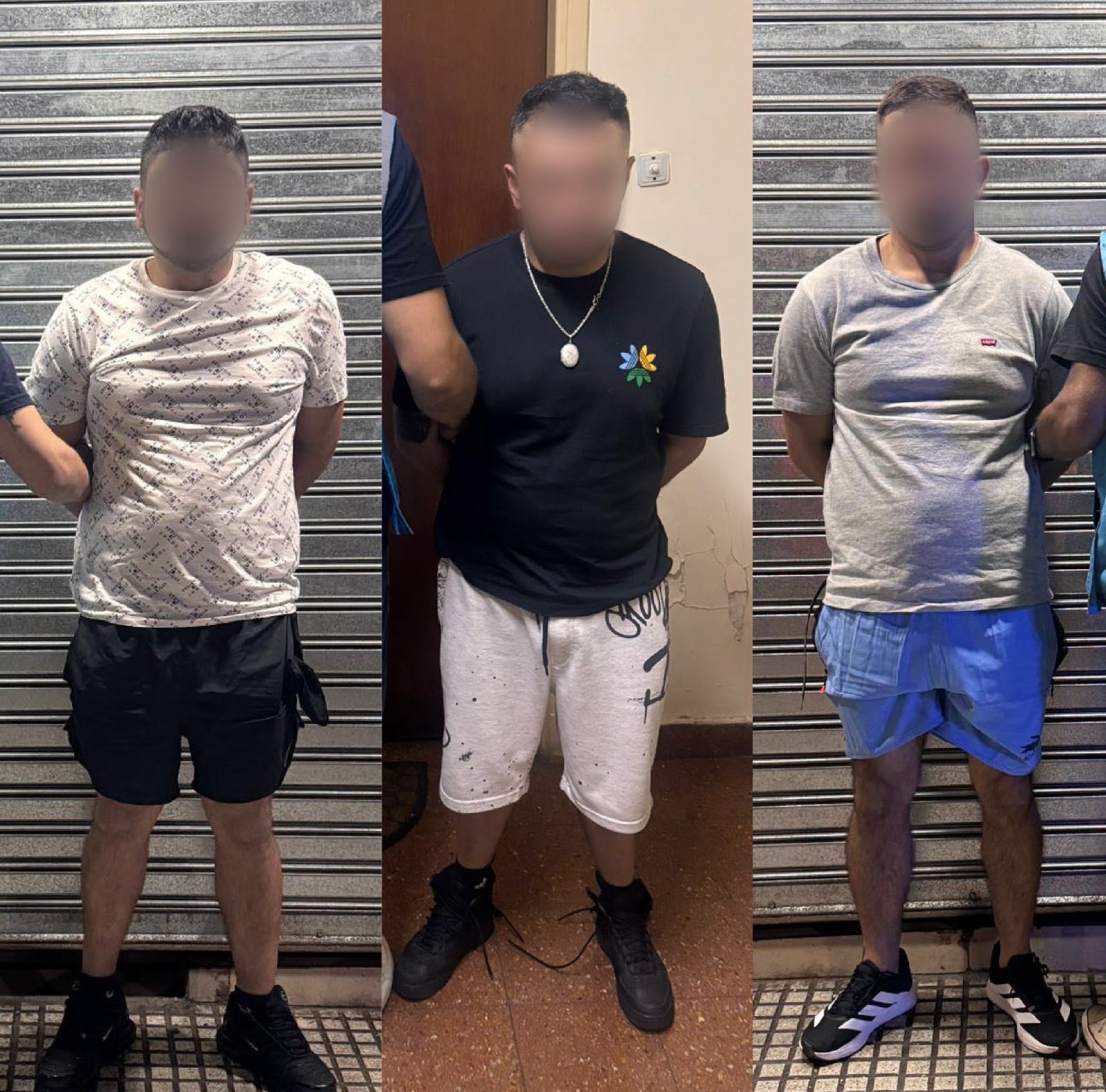 Uno de los tres detenidos tenía pedido de captura internacional