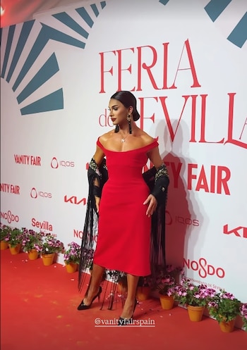 Carmen Farala en la Feria de Abril 2026 (INSTAGRAM).