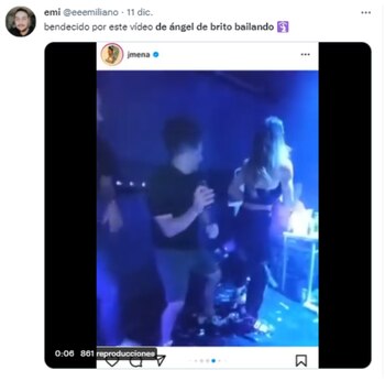 Furor en las redes por un video de Ángel De Brito bailando