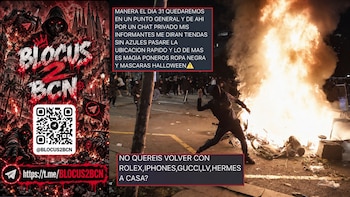 Blocus y sus canales de Telegram y cuentas de TikTok ‘infinitos’ para convocar los disturbios: “Mis informantes me dirán tiendas sin azules”