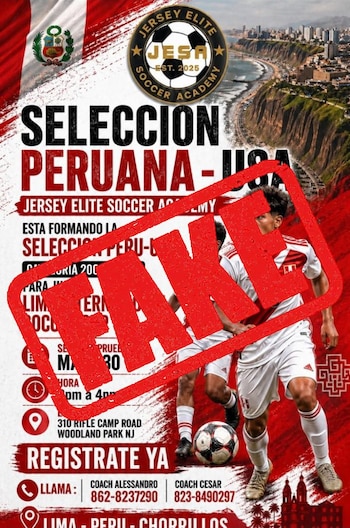 Federación Peruana de Fútbol advierte sobre falsas pruebas de selección para el equipo nacional. Crédito: FPF.