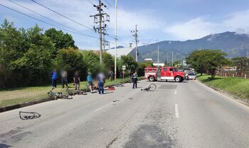 Accidente de tránsito en la