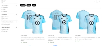 La camisetas de James Rodríguez