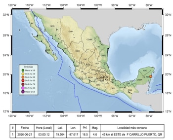 Sismo Quintana Roo