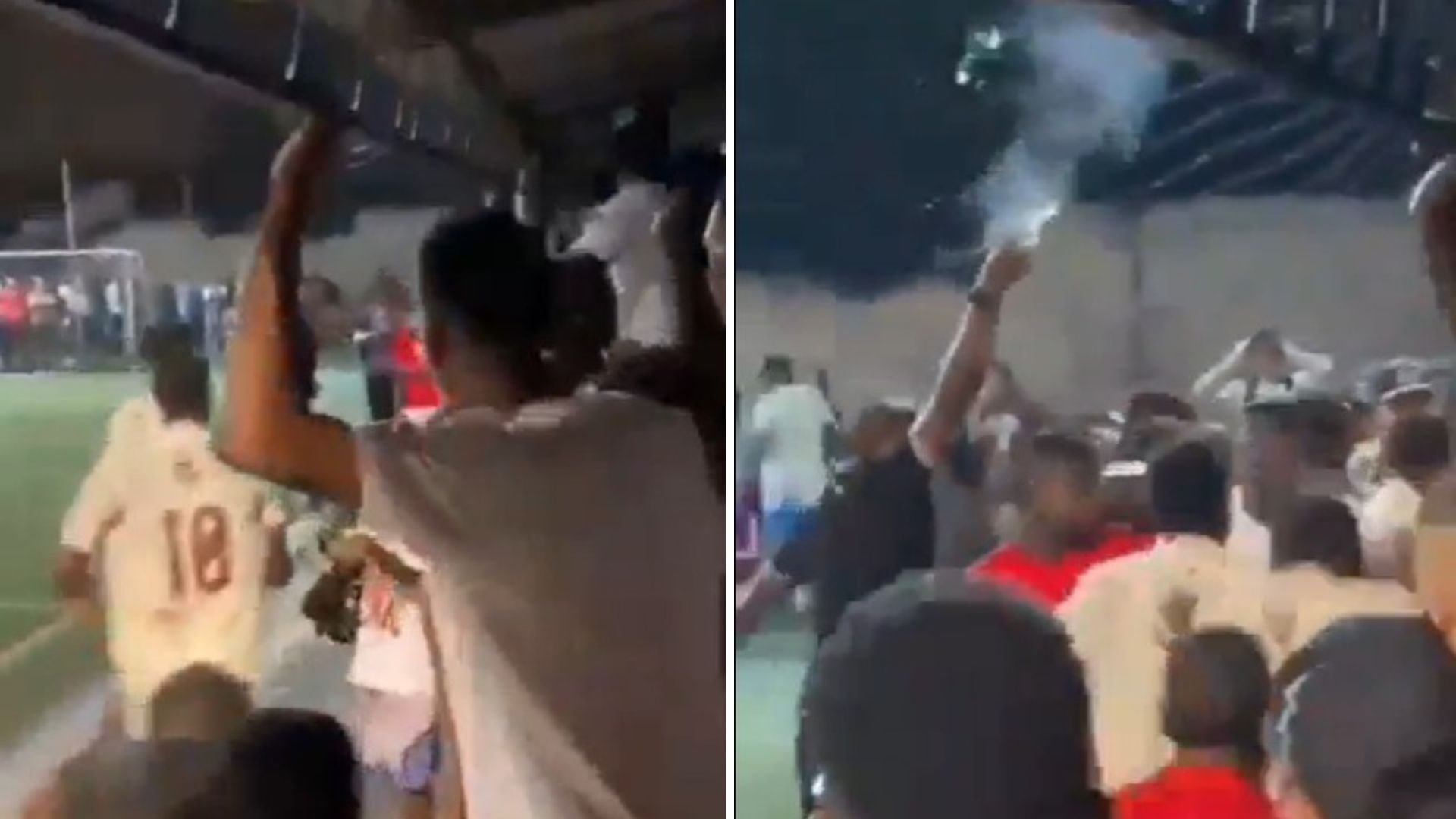 Un partido de fútbol aficionado en Florida, Valle del Cauca, terminó en disparos y disturbios que alarmaron a la comunidad local - crédito Captura video @lavozdepueblo1/X