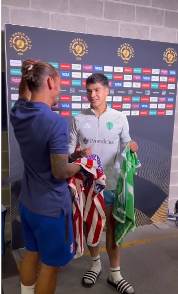 El vínculo entre Greizmann y Obed inició en el Mundial de Clubes 2025 con un intercambio de camisetaspara depués consolidarse en Madrid. (Instagram/ @soundersfc)