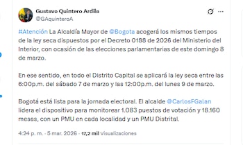 Gustavo Quintero Ardila informó sobre