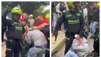 Policía desenfundó su arma frente