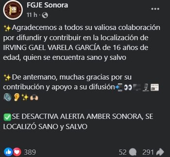 (Facebook / @FGJE Sonora)