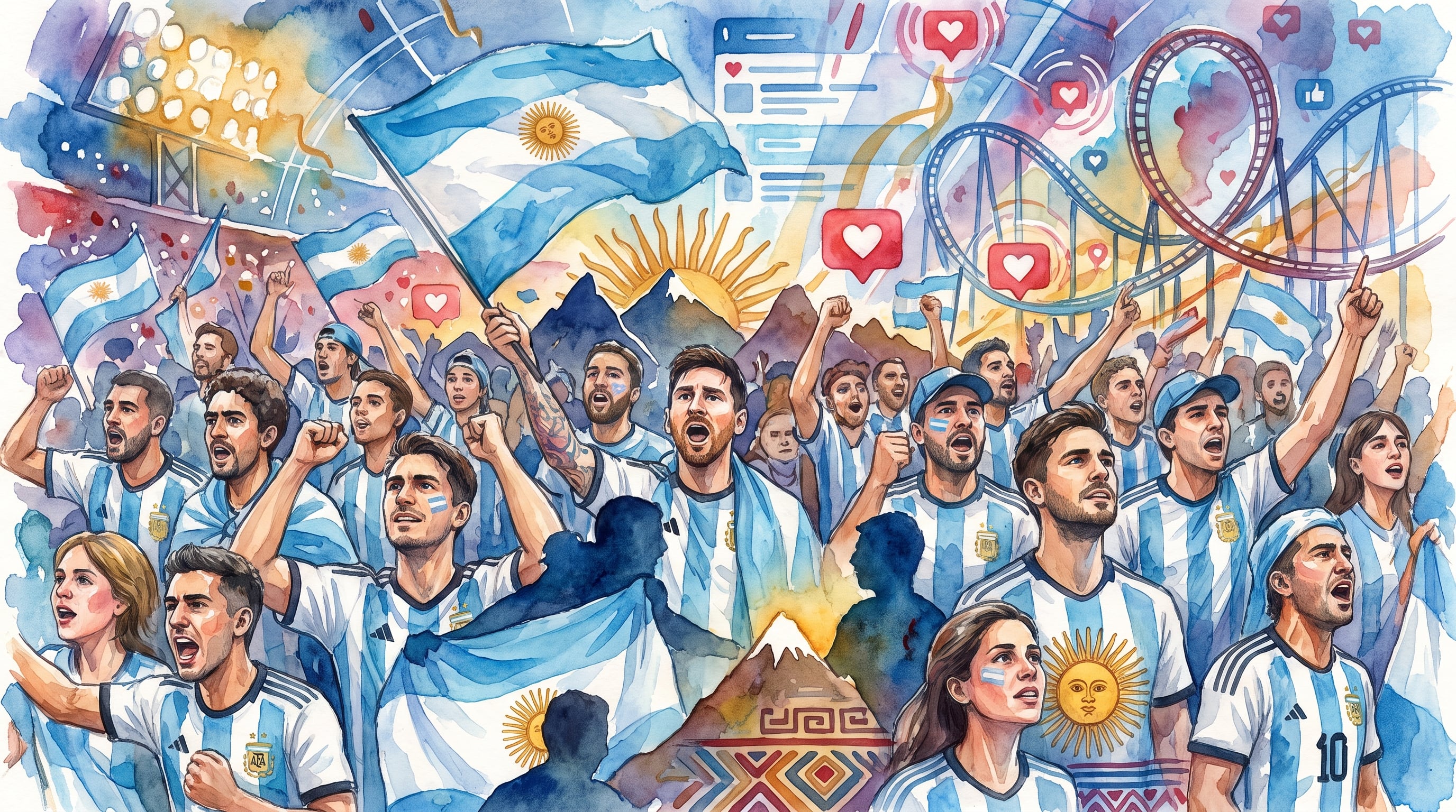 “Aguante corazón, Aguante”: cómo llega el pulso del hincha argentino a la final del Mundial y qué opinan sus vecinos de América Latina