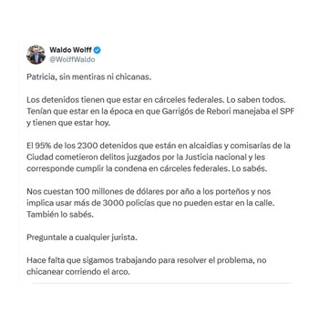 La respuesta de Waldo Wolff