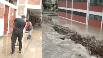 Aniego inunda colegio de San Juan de Lurigancho: Padres rechazan posible retorno a clases virtuales