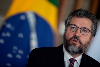 El saliente canciller de Brasil,