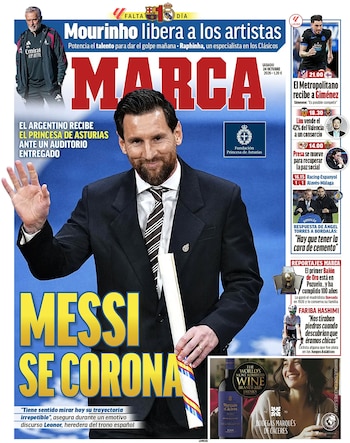 Portadas Lionel Messi Premio Princesa de Asturias
