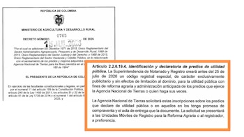 Este es el artículo que más preocupó a Paloma Valencia sobre el decreto del Ministerio de Agricultura - crédito @PalomaValenciaL/X