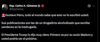 El congresista estadounidense Carlos Giménez