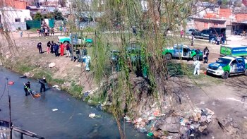 El arroyo donde fue arrojado