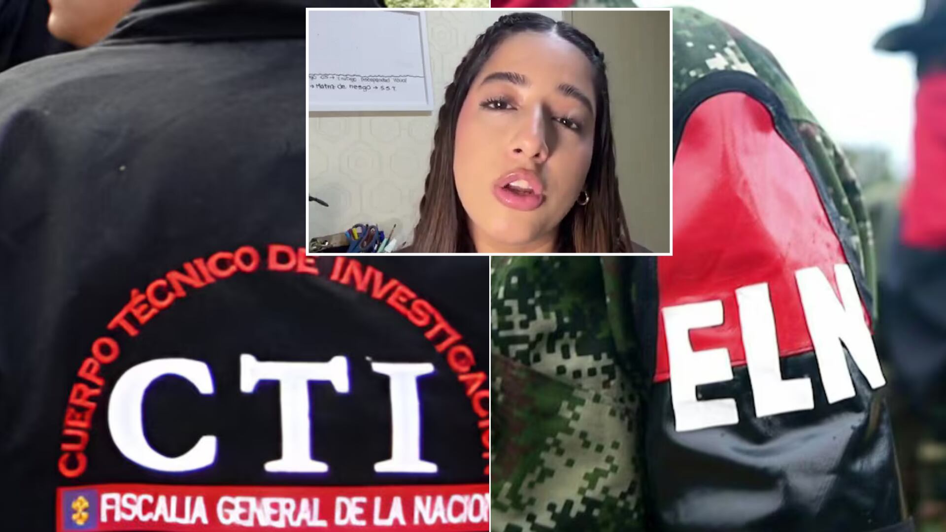La ausencia de los agentes del CTI secuestrados por el ELN ha impulsado acciones de protesta y solidaridad en Bogotá.- crédito Fiscalía, Colprensa y X