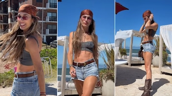 Chechu Bonelli en Pinamar: los