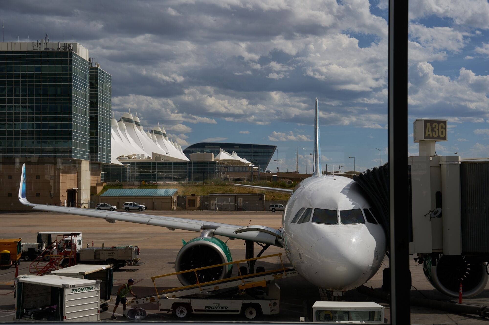 Frontier Airlines es una aerolínea estadounidense de ultra bajo costo con sede en Denver, Colorado - crédito Bing Guan/Bloomberg