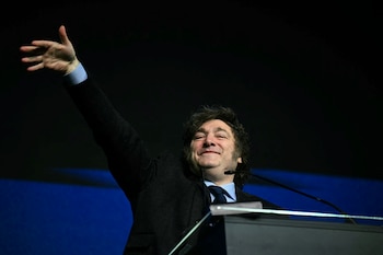 Javier Milei, en la última