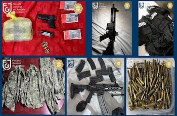 Material hallado por las autoridades