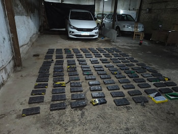 Parte de la droga incautada en los operativos