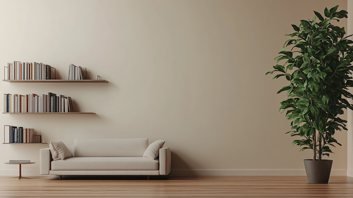 Estanterías llenas de libros en una biblioteca hogareña