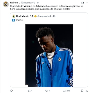 Los hinchas criticaron a Vinicius